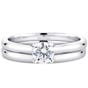 NORTHERN LOVE White Gold Solitaire Engagement Ring Total Carat Weight 0.50ct (EA3)