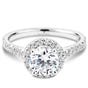 NORTHERN LOVE White Gold 1.41ct Halo Engage Ring (EA3)
