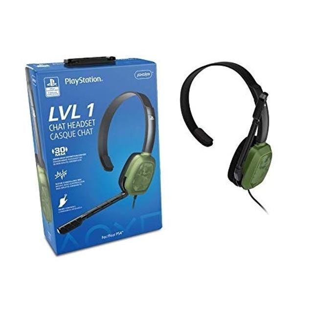 PDP Lvl 1 Gaming Headset PS4 Grey Canex