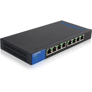 Commutateur Ethernet PoE+ Gigabit de bureau professionnel Linksys à 8 ports (EA1)