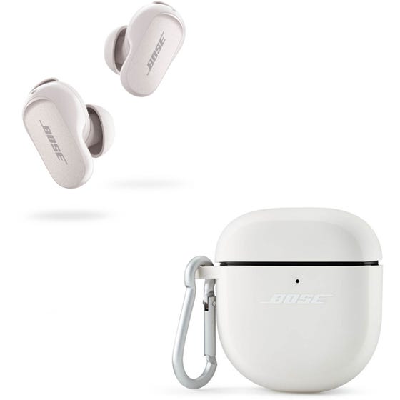 Bose QuietComfort Earbuds II with Silicone Case Cover - Soapstone (EA2)