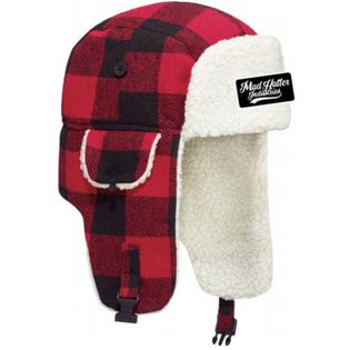 Mad Hatter Industries Trapper Hat Red and Black (EA1)