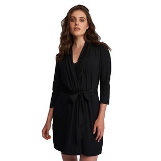 Montelle Black Fleurt Robe (EA3)