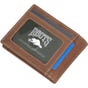 Roots Brown Men's Slim Wallet With Back Id Window (EA1)