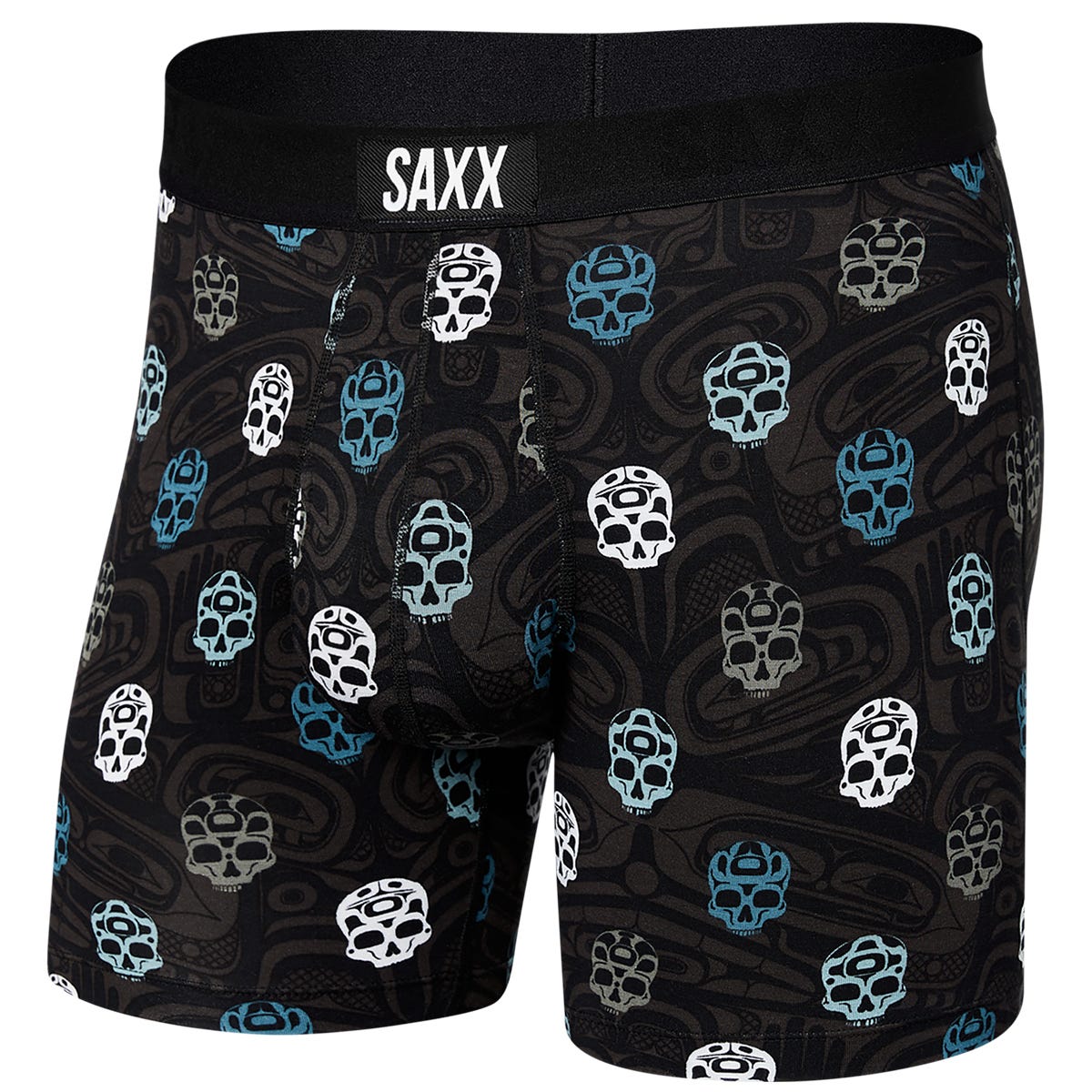 SAXX Men's Ultra Skulls Black Boxer Canex