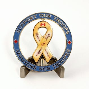 Support Our Troops Mechanical Coin V02