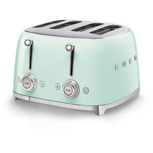 Smeg 50's Retro Style Aesthetic 4 Slice Toaster Pastel Green (EA1)