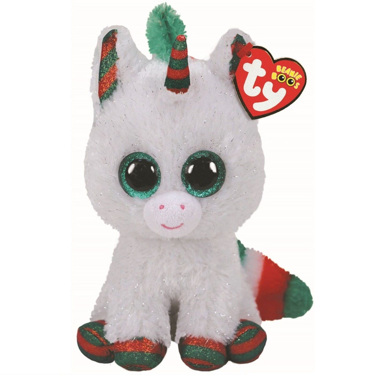 Ty Beanie Boos Snowfall White Unicorn Christmas Boo Regular Canex