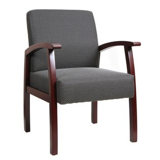Tygerclaw Mid Back Fabric Guest Chair (Mahogany) (EA1)