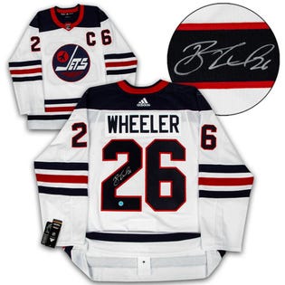 AJ Sports Blake Wheeler Winnipeg Jets Autographed Heritage Adidas Jersey (EA1)