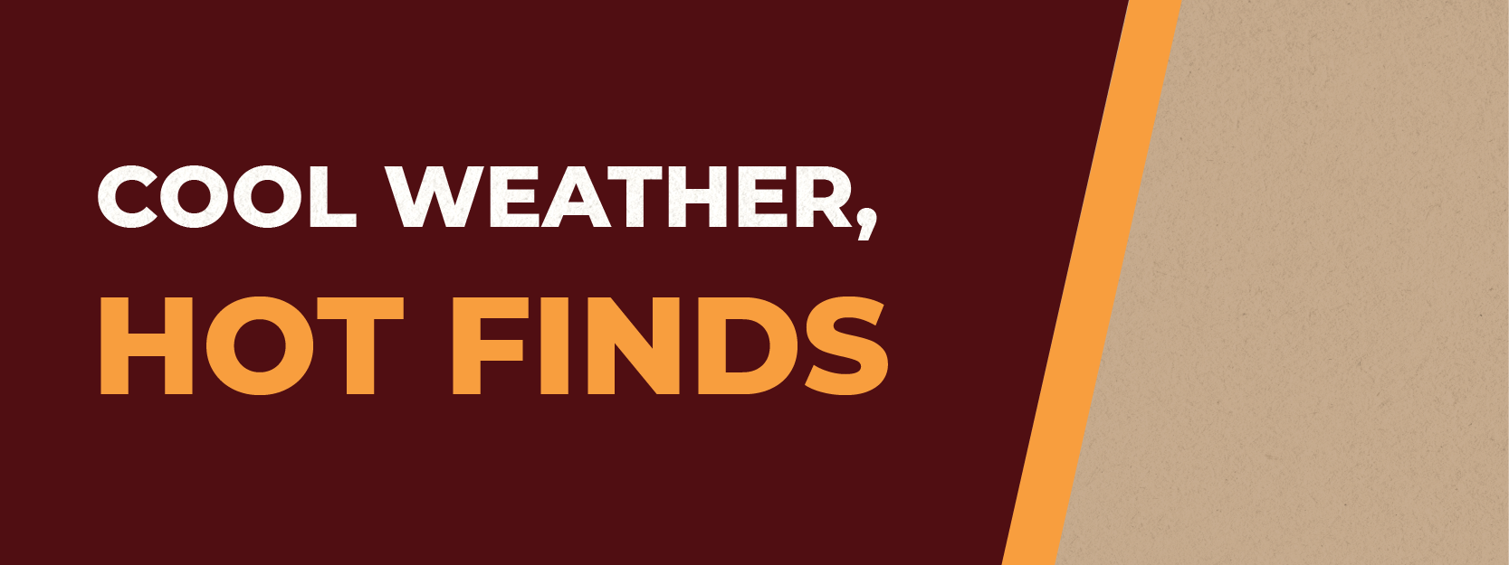 Cool weather, hot finds