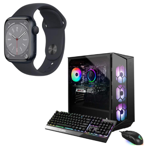 Apple Watch and MSI Gaming Desktop