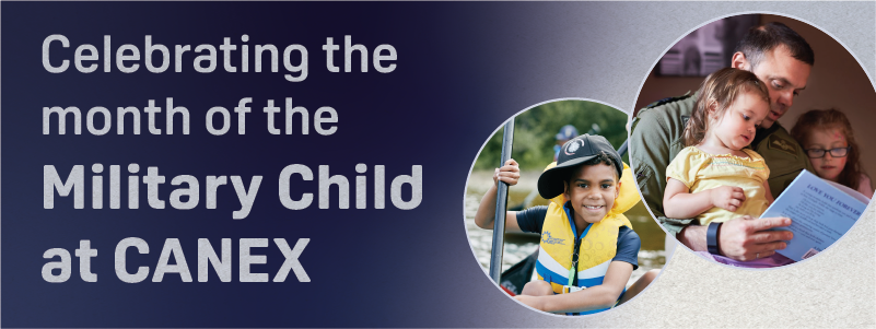 Celebrating the month of the Military child at CANEX