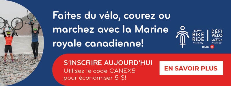 Faites du vélo, courez ou marchez avec la Marine royale canadienne !