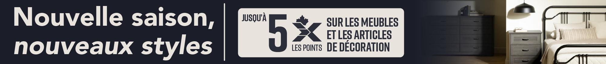 Dining Room, Living Room, and Bedroom furniture - up to 5X the Points