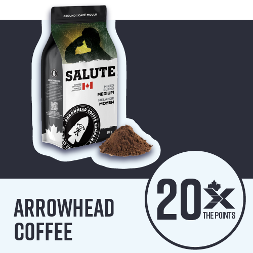 Arrowhead Coffee products - 20X the Points