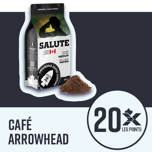 Arrowhead Coffee products - 20X the Points