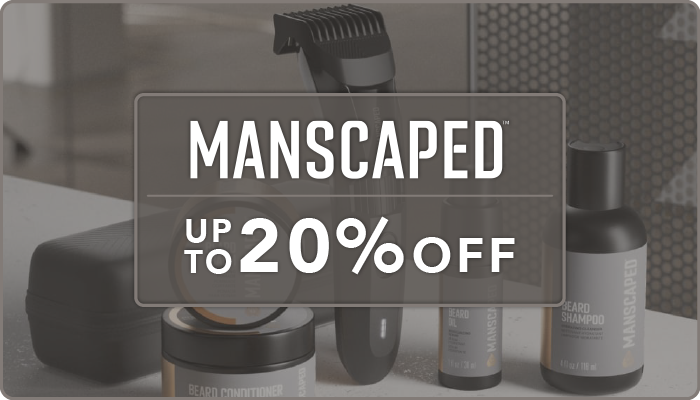 Manscaped up to 20% off