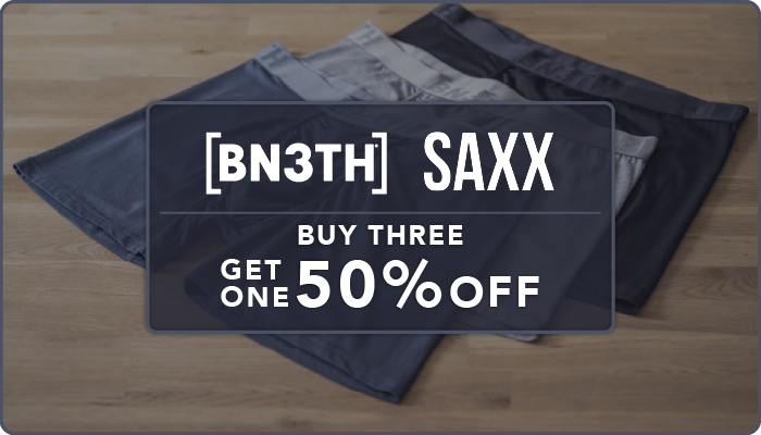 Boxers buy 3 get one 50% off