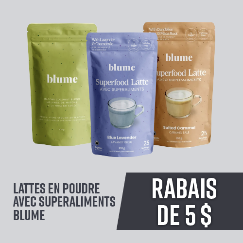 Mélange pour latte avec superaliments Blume - rabais de 5 $