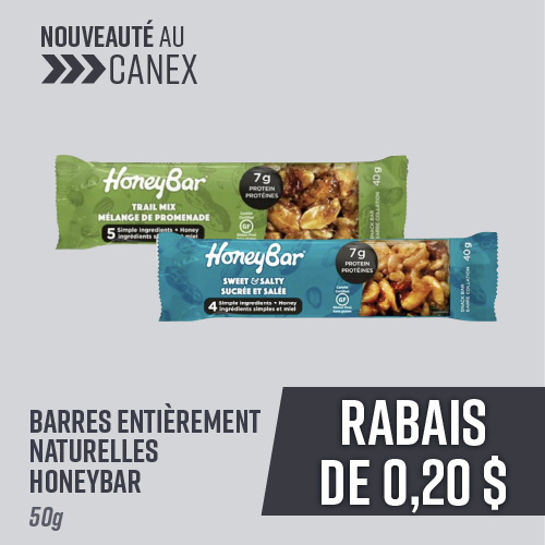 Barres entièrement naturelles Honeybar