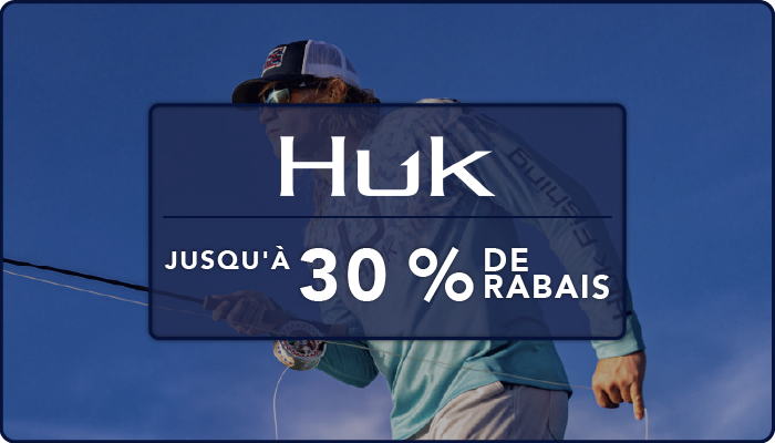 Achetez des vêtements de pêche Huk - rabais de 30%