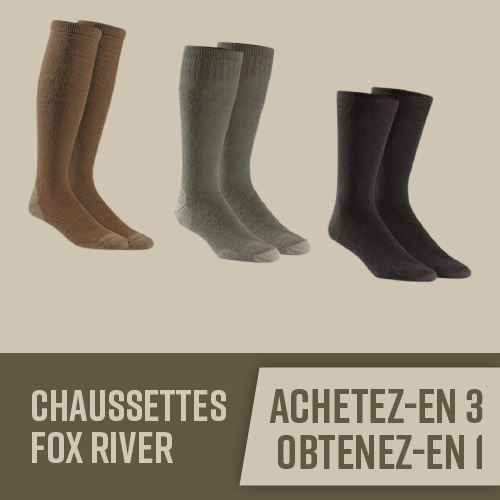 Chaussettes Fox River : achetez-en 3, obtenez-en 1 Gratuitement