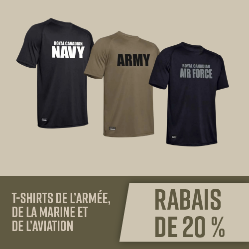 T-shirts under armour de l’armée, de la marine et de l’aviation - rabais de 20 %