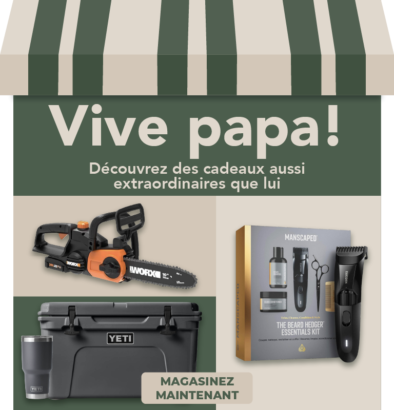 Magasinez des cadeaux pour la fête des pères