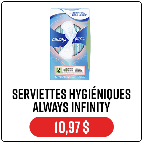 SERVIETTES HYGIÉNIQUES ALWAYS INFINITY