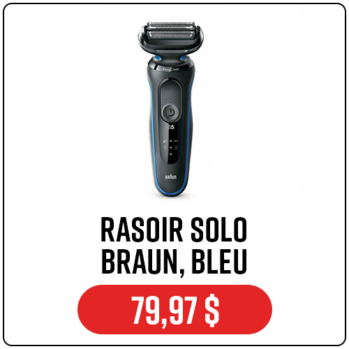 RASOIR SOLO BRAUN, BLEU