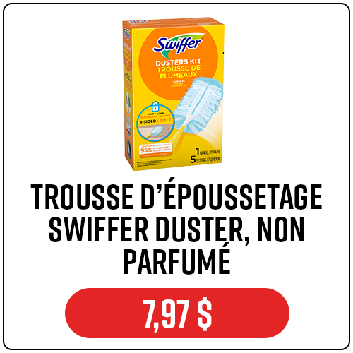 TROUSSE D’ÉPOUSSETAGE SWIFFER DUSTER, NON PARFUMÉ